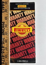 2003 Pirelli Tires Warranty Information Brochure Vintage picture