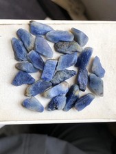 23 Pieces Raw Blue Sapphire Crystal, Natural Sapphire Rough Lot, 122.15 Ct picture