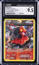 2015 POKÉMON PRIMAL CLASH REVERSE HOLO #24/160 MAGCARGO CGC 9.5 picture