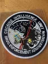 DEA DRUG ENFORCEMENT ADMINISTRATION COCAINE INTELLIGENCE UNIT POLICE PATCH picture