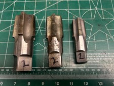 MACHINIST HmDrcb TOOLS LATHE MILL Machinist Lot of Various Pipe Taps Lt2 picture
