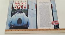 1937 BUGATTI 57G  ORIGINAL 1987 ARTICLE picture