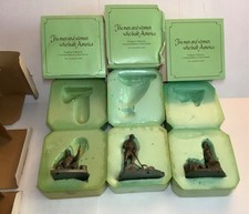 3 FRANKLIN MINT PEWTER RON HINSTE MEN & WOMEN WHO BUILT AMERICA picture