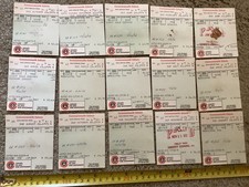 15 Early 1970s Commonwealth Edison Utility Bill Receipt Stubs Vintage Chicago picture