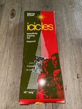 Vintage Christmas Tree Tinsel Brite Star Icicles 1970 NIB Sealed Real Foil NOS picture