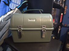 Stanley Heavy Duty Steel 10 Qt. Dome Classic Green Hammertone Lunchbox Large picture