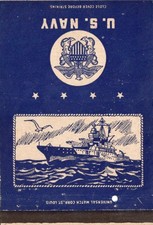 Vintage Matchcover US NAVY picture
