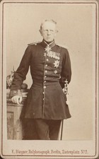 GERMAN MILITARY CDV PRUSSIAN ARMY GENERAL & FIELD MARSHAL MOLTKE UNIFORM picture