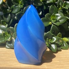 1pc Wholesale Blue Opalite Flame spiral Quartz Crystal Reiki Healing 2.4