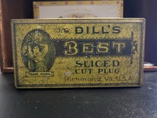 Vintage J.G. Dill’s Best Sliced Cut Plug Tobacco Tin picture