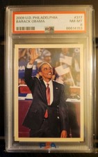 2009 Upper Deck #317 Philadelphia Barack Obama PSA 8 POTUS Vote picture