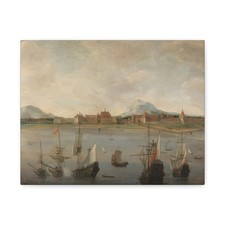 Hendrick Jacobsz. Dubbels - View of Batavia - 1640 - 1676 - Canvas Wall Art picture