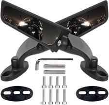 Large Size Motorcycle Mirrors, Stealth Mirror Side Mirrors, Wind Wing Rear View picture