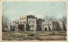 Albuquerque New Mexico NM University Admin Bdlg 71732 Detroit Pub c1910 Postcard picture
