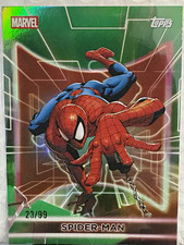 Topps 2026 Marvel Neon Spider-Man SPIDER-MAN 23/99 Green Michael Jordan picture