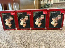 Carlton Cards Birthday Bear Hanging Ornament, Merry Birthday Dated 1996 #64 picture