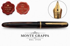 Montegrappa Extra Celluloid Fountain Pen 14K Gold Nib Vintage 30 picture