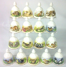 Vintage Oakley Friends of the Forest Fine Bone China Bells England Lot of 17 picture