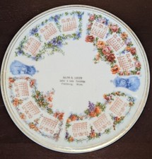 Vintage Pope Gosser calendar plate 1910 Advertising Plate 8