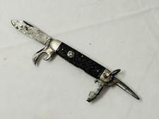 Old Vtg 1870-1940 Ulster BOY SCOUT  Folding Pocket Knife Blade Can Opener USA picture
