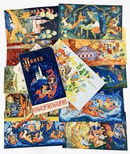 Vintage Palekh Soviet Russian Art Postcards Set 1974 USSR Art 12 Cards Sleeve picture
