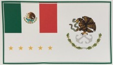 Mexican Navy Supreme Command Flag Mexico president vinyl sticker flag Bandera picture