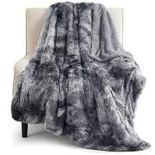 Bedsure GentleSoft Fluffy Fuzzy Faux Fur Throw (50