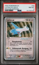 2004 Pokemon Card EX Latios EX-Holo #94 PSA 8 NM MINT GERMAN  picture