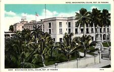 Vintage Postcard- Hotel Washington, Colon, Rep. De Panama Posted 1960s picture