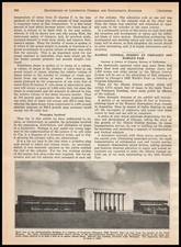 1932 Century Of Progress Admin Building Photo 1933 Chicago World's Fair Print Ad picture