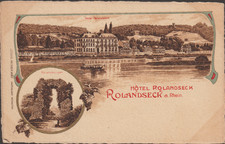 Rolandseck Hotel Rolandseck Rhein Germany Postcard (11959) picture