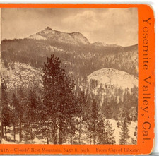 Clouds Rest Mountain, 6450 ft High, From Cap Of Liberty --Anthony Stereoview S55 picture