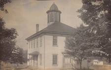 ZC1/ Petersburg Ohio RPPC Postcard c1910 Public School Mahoning County 58 picture