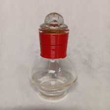 Mckee Hottle Glasbake Bottle With Lid Clear Glass Red Neck picture