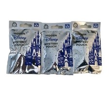 2025 Walt Disney World Hidden Mickey Mystery Pouches 3 Packs 2 Pins Per Pack picture