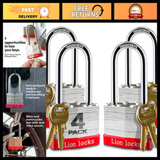 4 Pack Keyed-Alike Padlocks, 2