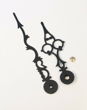 Hermle Grandfather Clock Hands 4 Inch WITH HAND NUT Serpentine Mechanical  picture