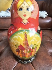 Vintage Russian Staking Dolls  Set Of 10 picture