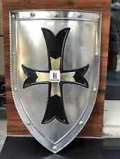 Medieval 18 Gauge Crusader Steel Shield Armor Templar Viking Christmas picture