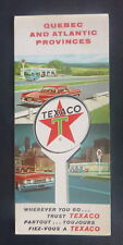 1964 Quebec Atlantic Provinces map Texaco  oil  gas Newfoundland Nova Scotia picture