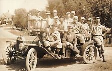 Rare 1912 LODI California RPPC Baseball Team Old Car real photo postcard CA WOW picture