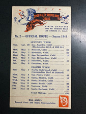 1944 Clyde Beatty & Russell Bros. Circus Official Route Guide picture