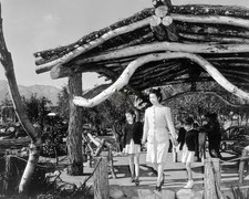 8x10 Manzanar Camp Family Park By Ansel Adams Glossy Photo Print HT4136411 picture