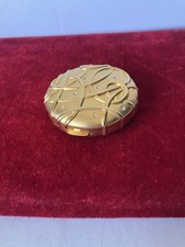 Vintage Estee Lauder Lucidity Gold Spiral Sparkle Swirl Compact Powder Unused picture