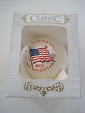 Regis Jesuit High School 2002 Star Spangled Banner Ball Ornament w Box AU picture
