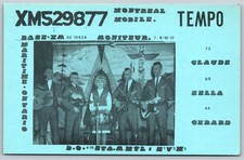 Montreal Mobile Tempo Band Promo Card XM529877 H1V3M5 Quebec Radio C276 picture