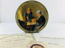 Vintage Knowles A Family’s Full Measure By Norman Rockwell Plate Original Box picture