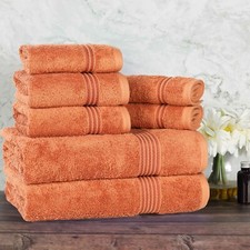 Egyptian Cotton Highly Absorbent Solid 8-Piece Ultra Soft Towel Set picture