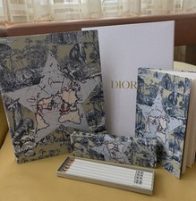 Dior Platinum VIP Gift Notebook & Pencils Exclusive Around the World Collectible picture