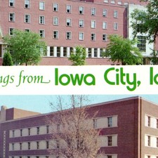 c1960s Iowa City IA Postcard State University Iowa Memorial Union Library Chapel picture